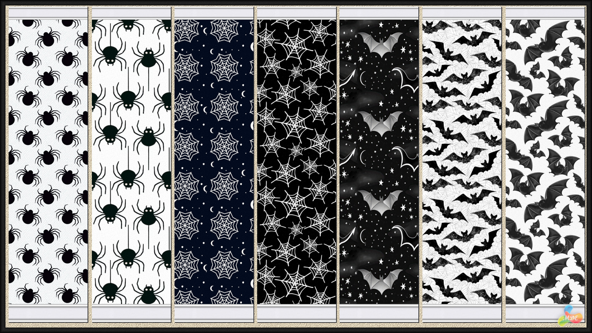 Haunted Series - Spiders & Bats Wallpapers - Image 4