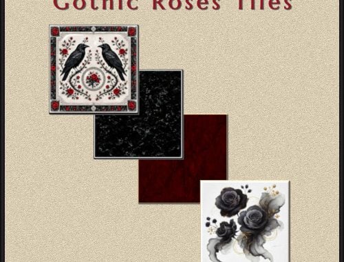 Haunted Series - Gothic Roses Tiles