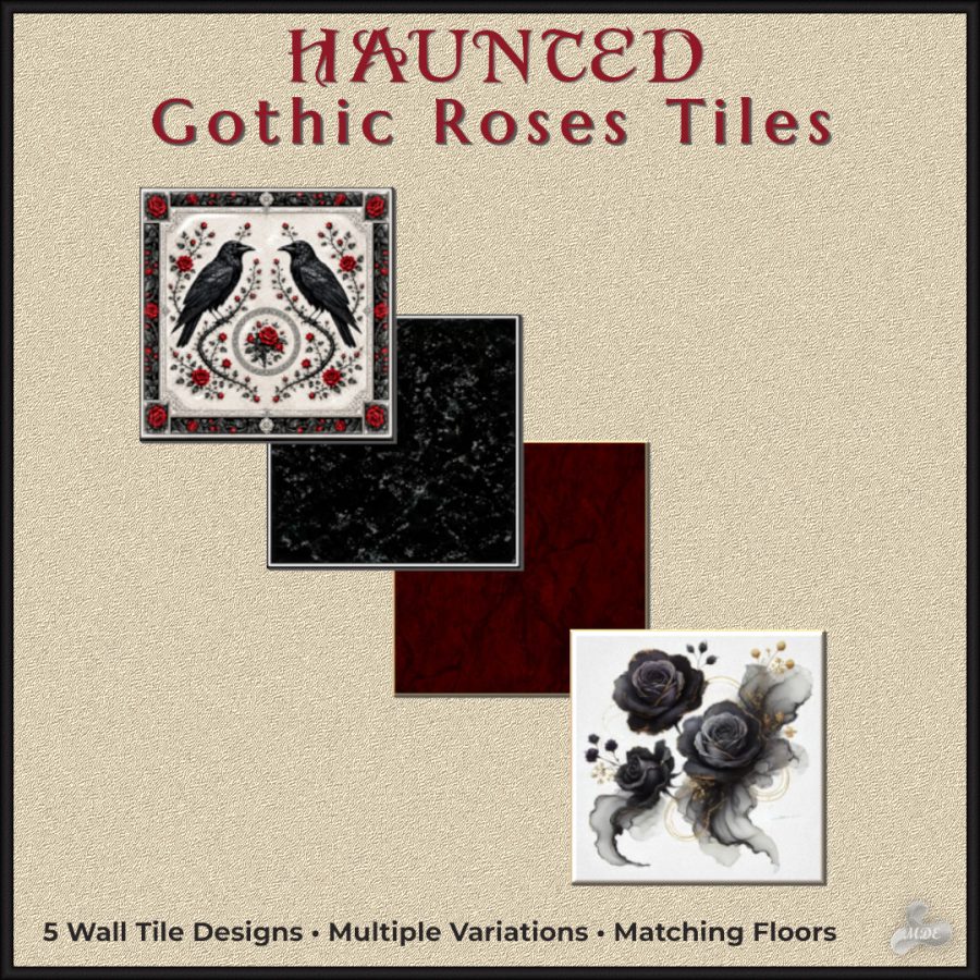 Haunted Series - Gothic Roses Tiles