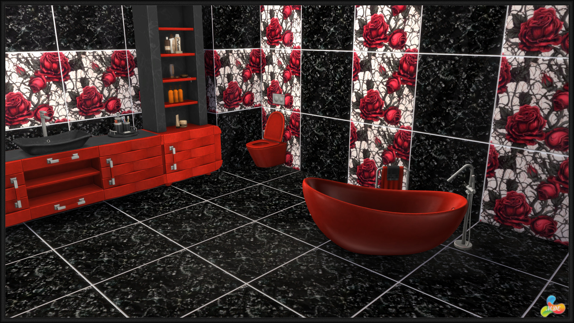 Haunted Series - Gothic Roses Tiles - Image 2