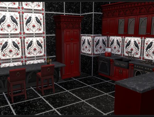 Haunted Series - Gothic Roses Tiles