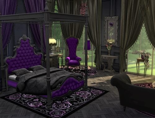 Velvet Shadows Bedroom