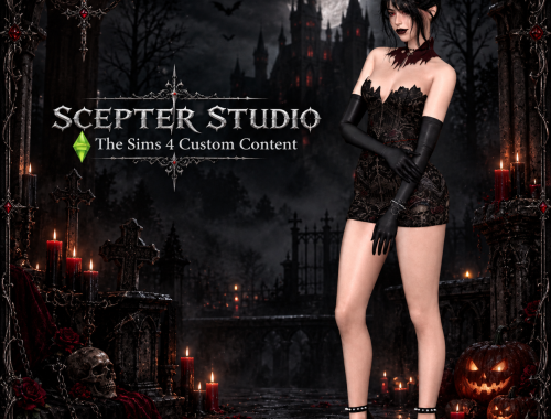 Lucretia Halloween Mini Dress by Scepter