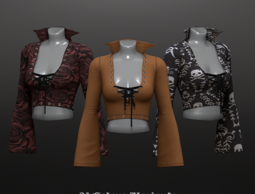 Lenore Long Sleeve Crop Top by Scepter
