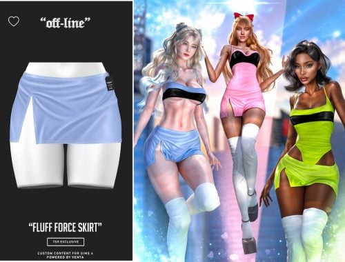 Off-line - Fluff Force Skirt - Patreon Exclusive