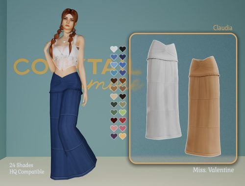 Claudia Long Layered Skirt
