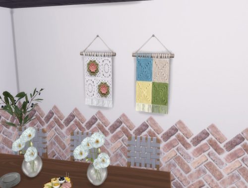 Countryside Charm - Crochet Wall Hanging