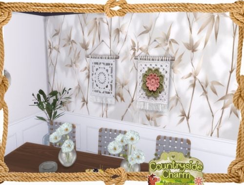 Countryside Charm - Crochet Wall Hanging