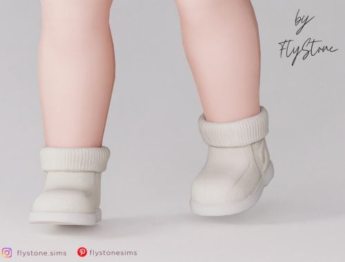 Toddler Ribbed Cuff Ankle Boots