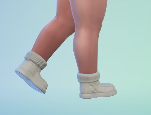 Toddler Ribbed Cuff Ankle Boots