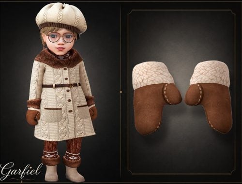 Infant - Cozy Suede Mittens With Plush Fleece Cuffs