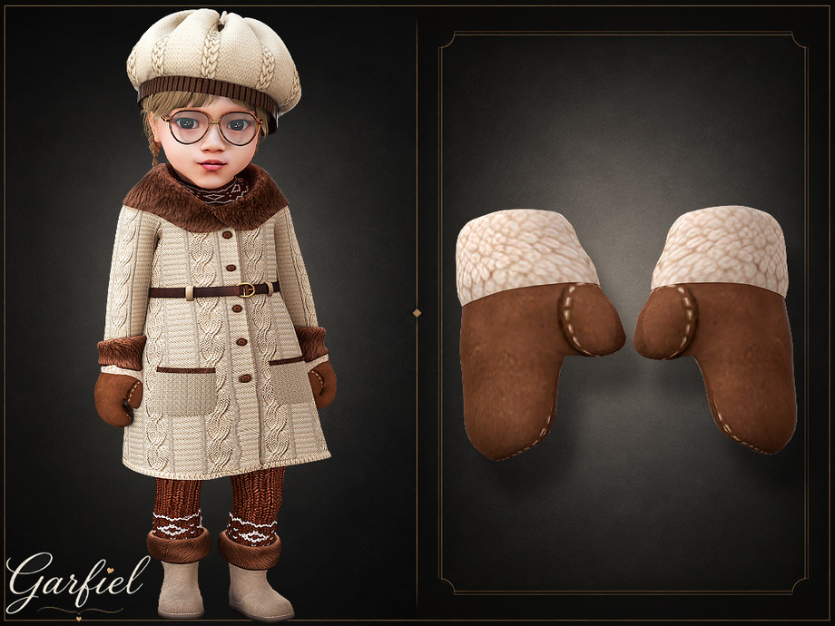 Infant - Cozy Suede Mittens With Plush Fleece Cuffs