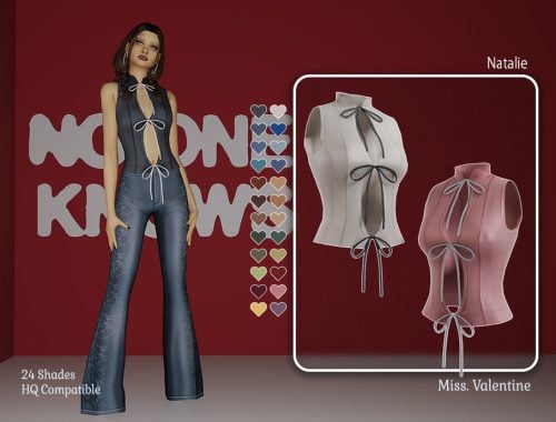 Natalie Tank Top With Cutouts On The Front