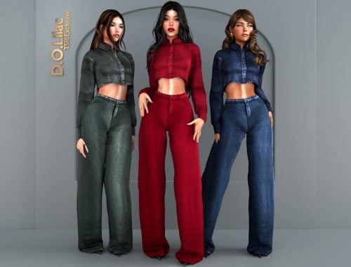 Denim Noir Set