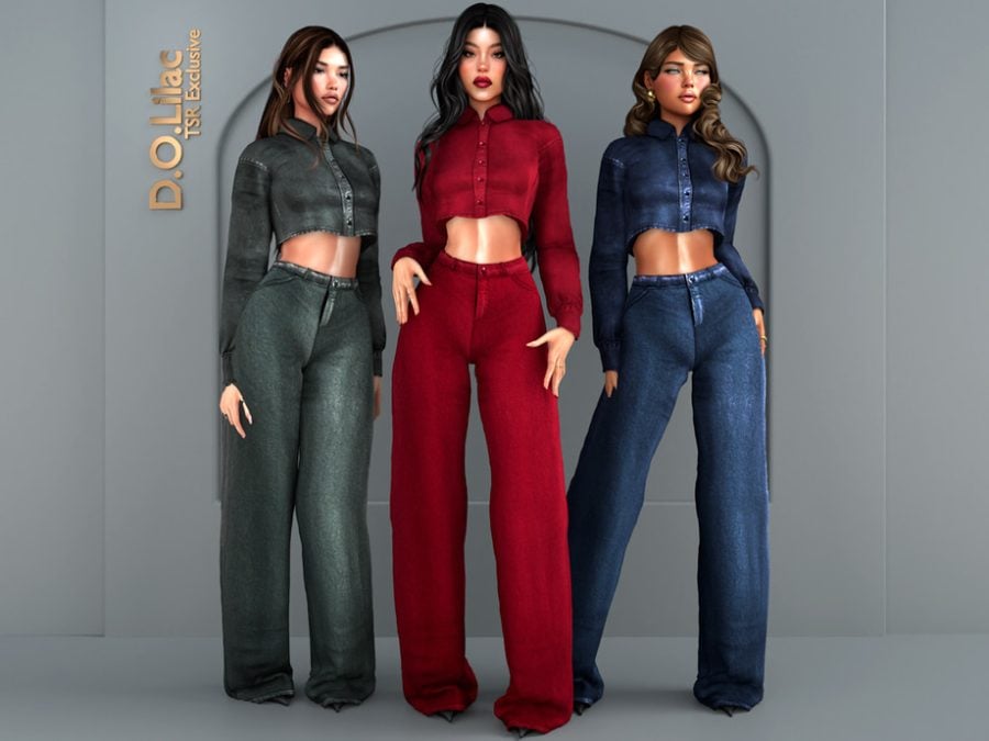 Denim Noir Set