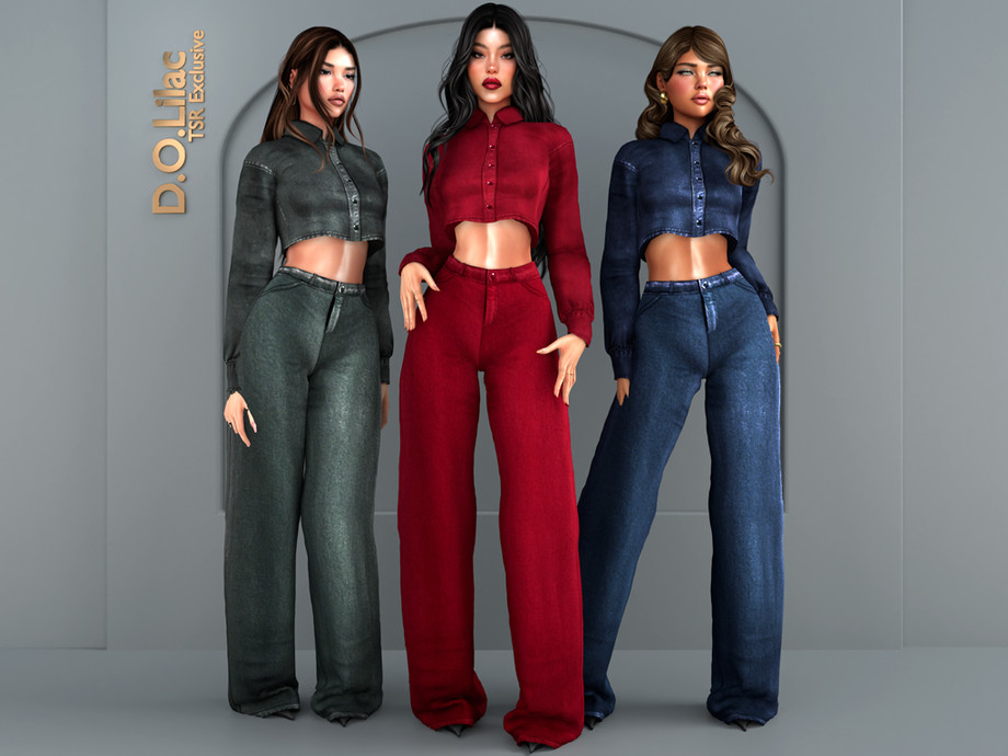 Denim Noir Set