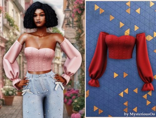 Off Shoulder Corset Blouse