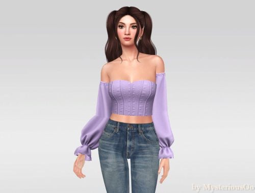 Off Shoulder Corset Blouse