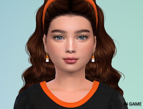 Witchy Boo Earrings For Child