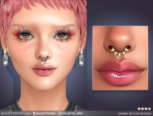 Tessa And Sammie Septum Piercing